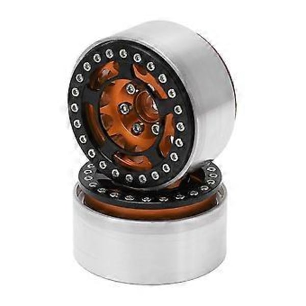 2st Rc Hjulnav Aluminiumlegering Hög Slitstyrka CNC-bearbetning 1,9 tum Fjärrkontroll Bilhjulnav guld