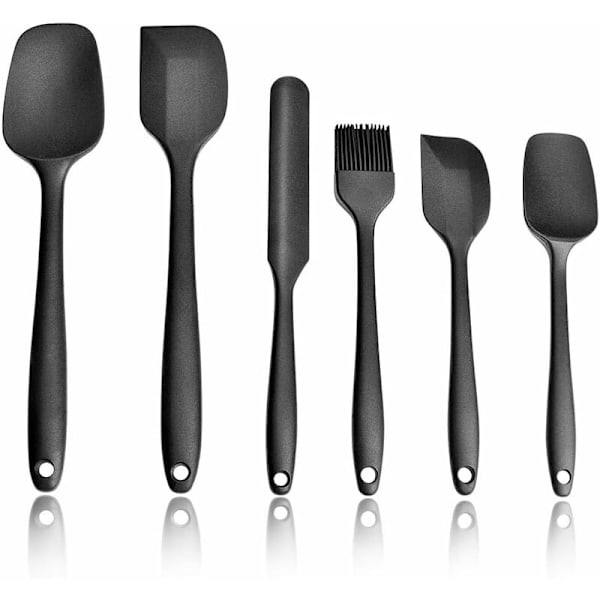 SiliCone Spatel, Köks Spatel, Mat SiliCone Köksredskap, Svart-Fei Yu