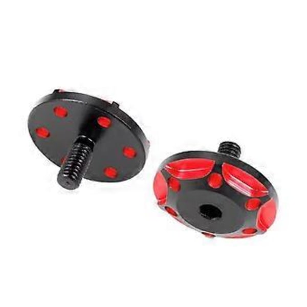 2st Metall M3 Bakvinge Packning Fästskruvar för 1/8/1/10 RC Bil Uppgraderingsdelar Tillbehör Stil B Svart Röd