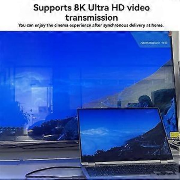 USB C OTG -sovitin Type C - USB Type-C 40Gbps 240W Digitaalinen näyttö OTG -sovitin Tiedonsiirtoadapteri Harmaa