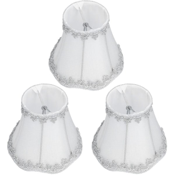 3pcs Modern Lamp Shade E14 Candle Chandelier Lampshade Clip On Installation Home Decor