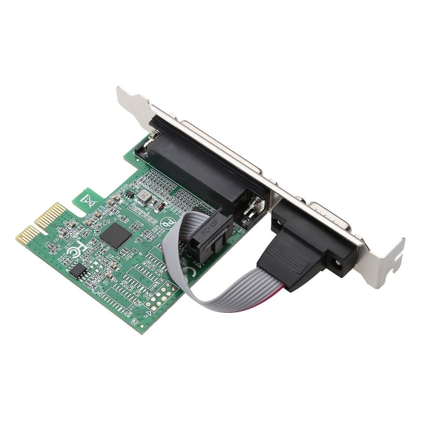 Ax99100 1p1s Rs232 Seriell Parallell Port Db25 25pin Pcie Riser Card Pci-e Till Express Konverter Adapter