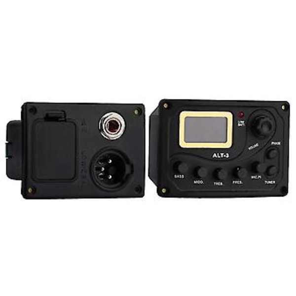Akustisk Gitarr Pickup Stämapparat 5-bands Eq Equalizer Akustisk Gitarr Förförstärkare Piezo Pre-amp Förstärkare Sys