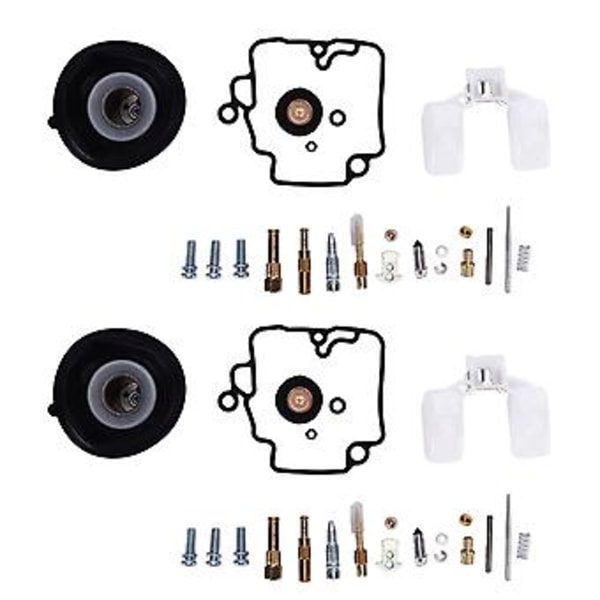 2 Set Motorcykel Förgasare Reparationssats 22mm Universal för GY6 125CC ATV Go Kart Scooters