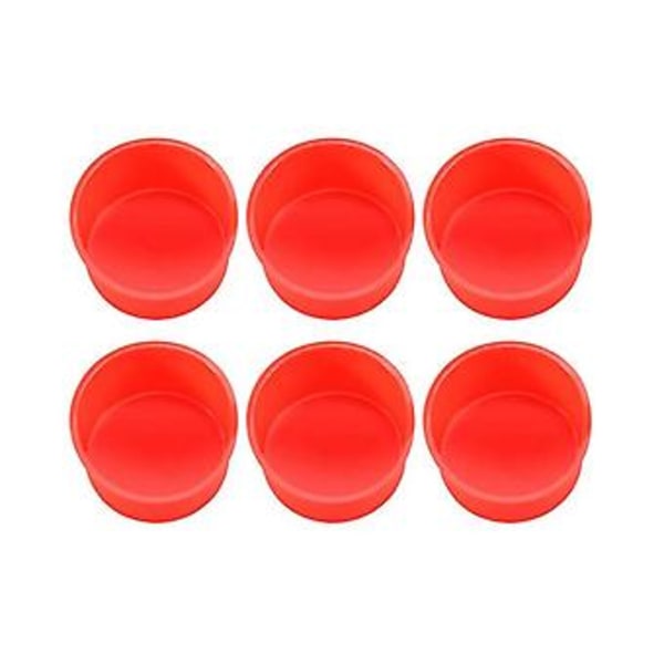 12 stk. Mini Kageforme 4 Tommer Rund Bageform Non-stick Silikone Bageform Bageplade Genanvendelig