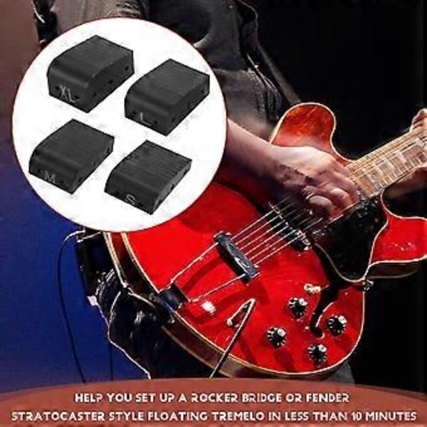 Gitar Flytende Tremolo Blokker 4 Størrelser Tre Gitar Flytende Tremolo Kile Multifunksjonelle Strengskifteverktøy