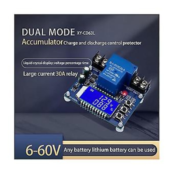 Cd63l 30a Batteriladingskontrollmodul Fullstendig Strømavbruddsbeskyttelse Underspennings Strømavbruddsbeskyttelsesmodul