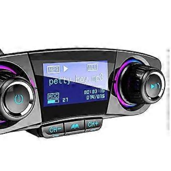 Bilspelare BT06 Bil Bluetooth MP3-spelare Multifunktionell Bluetooth Multi-Språk MP3 Universal LCD-skärm