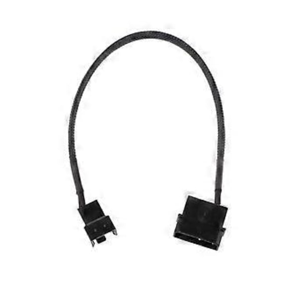 PWM-tuuletin 4-nastainen Molex-uros - 3-nastainen/4-nastainen PC-tuulettimen virtasovittimen liitäntäkaapeli