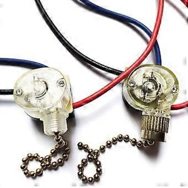 3-leder Kulekjede Bryter for Taklampe Vifter Vegglamper Lampe