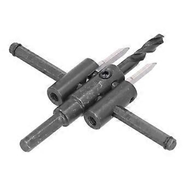 Justerbar Cirkelhålsåg Kit, 30-120mm Träborr, Runt Skärverktyg för Träbearbetning DIY, Precision & Lätt att Använda