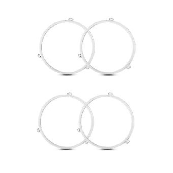 4 stk. Dreieskive Ring, Roterende Ringrulle - For Tallerkenlokk