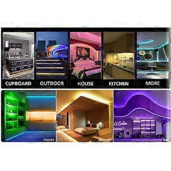 LED-lampor för TV PC Spelskärm TV LED Bakgrundsbelysning Fjärrkontroll Färger Ändra LED-ljusremsa USB-driven TV-belysning RGB Flerfärgade Ljusremsor
