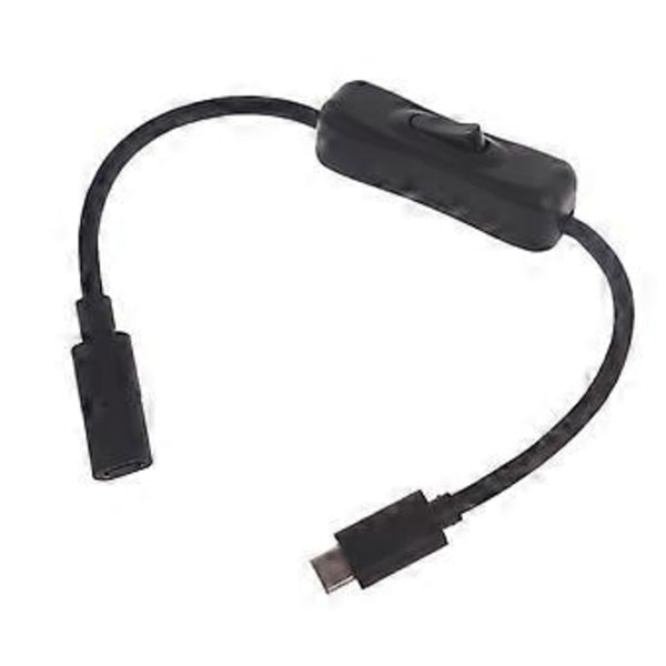 USB C Förlängningskabel med Brytare USB C till USB C Förlängningskabel 10Gbps USB C Hane till Hona Förlängningskabel 20V 5A