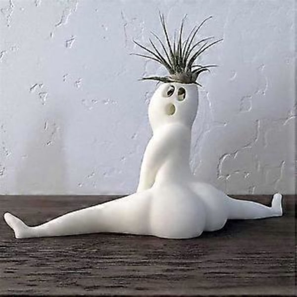 Spøgelsesblomsterpotte Ornamenter Hjem Spoof Pottede Harpiks Håndværk Vindue TV Skab Soveværelse Gårdsplads Dekorationer