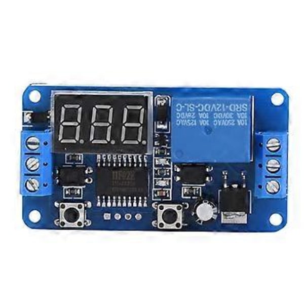 LED Display Digital Timerrelä PLC Automationskontroll Strömställarmodul (12V)