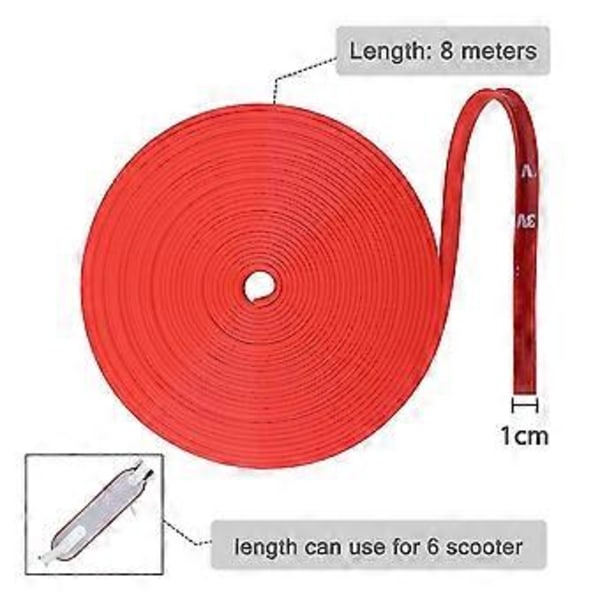 Antikollisjonsstripe for sparkesykkelkropp til Xiaomi Mijia M365 elektrisk skateboard, bil, sparkesykkel deler