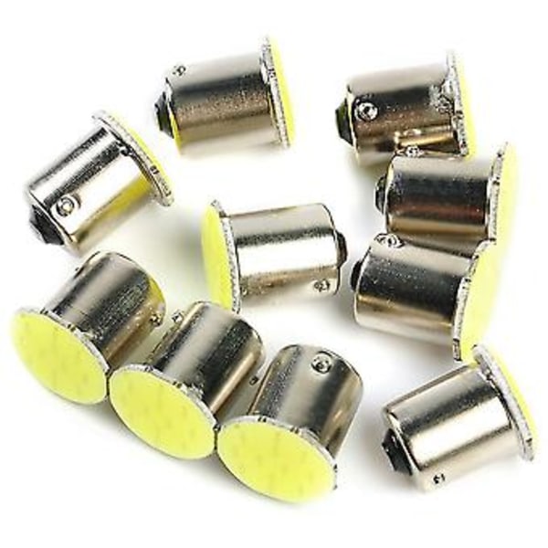 10 st 1156 Ba15s P21w Led Bil Led 1156 Lampa Cob 12 Smd 12v Volta