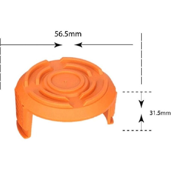 Ruoholeikkurin siimakelan korkki, korvaa WORX WA6531 ruoholeikkurin siimakelan korkin, ruoholeikkurin lisävarusteet