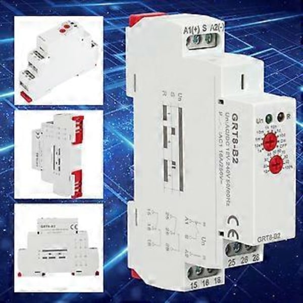 GRT8-B2 Mini Yhden Toiminnon Ohjaus Din-Kisko Aikarele AC/DC 12V-240V