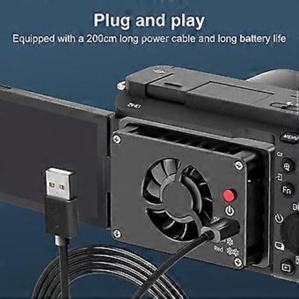Live Shooting Køleventilator Hurtig Varmeafledning til ZVE1/A6700/A7M4/ZVE10/A7C2