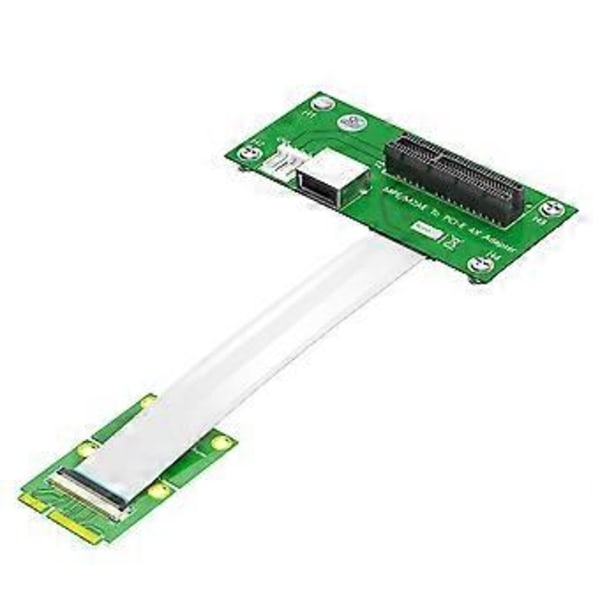 Mini PCI-E till PCI-E X4 Förlängningskabel Riserkabel med Höghastighets FPC-kabel med Magnetisk Pad, B