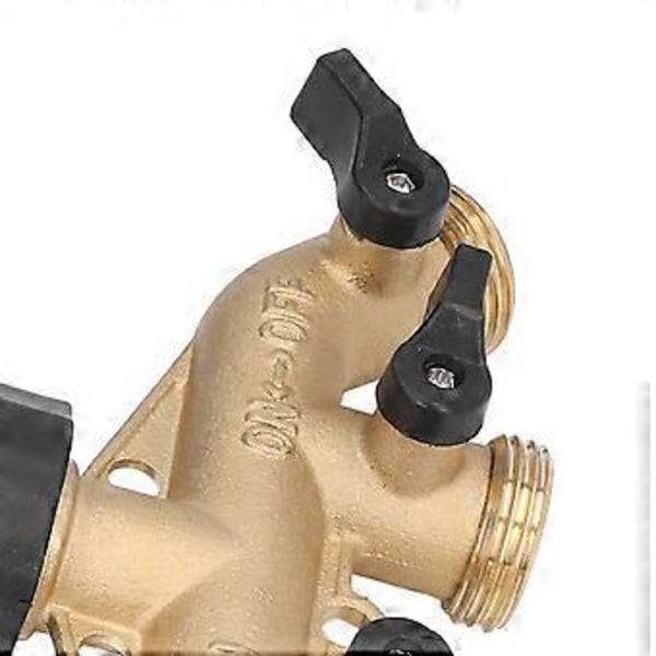3/4in Vandhane Manifold Splitter 4 Vejs Messingrør Split Connector Haveslange Fordeler EU Standard