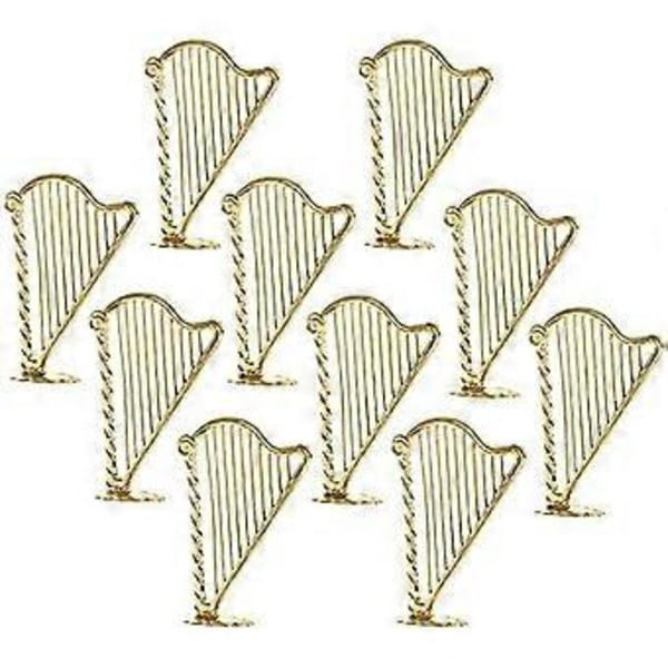 Miniatyrharpe, Miniatyr Musikkinstrument Modell, Mini Harpe Modell Anheng for Musikkfest Hjemmeinnredning