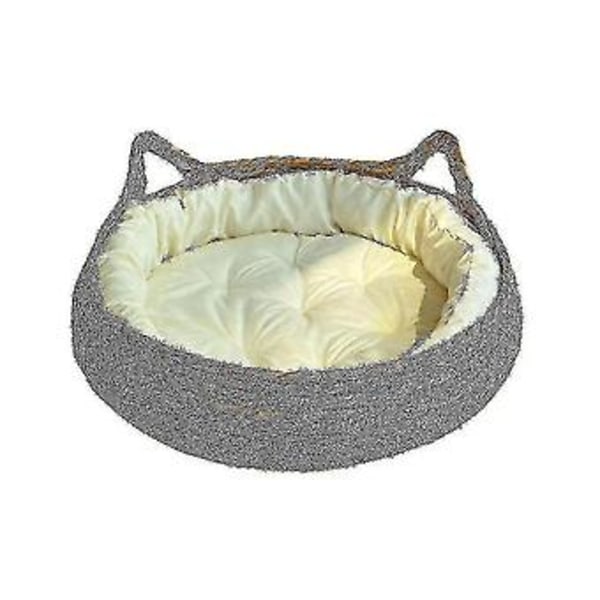 Mysig Hundsäng Sommar Klösbräda Rotting Tvättbara Tillbehör Vävda Avtagbara Kudde 46cm