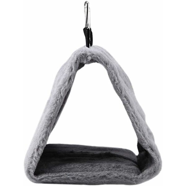 DENUOTOP Peony Parrot Hammock Bird Nest Warm Soft Plush Hammock Hanging Cage Tent for Parrot Birds Winter Warm Bed Pet Toy Pocket Cotton Bed