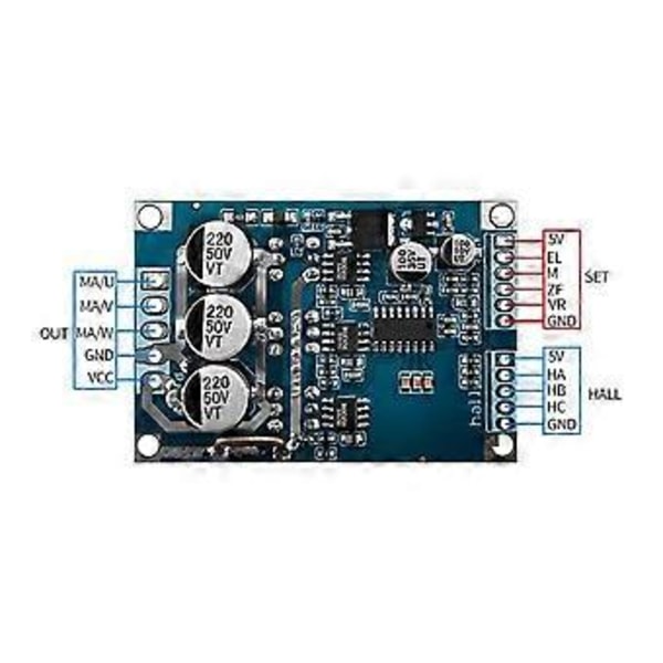 Drivermodul DC 12V-36V 500W Borstlös Motordrivrutin Kontrollerkort Hall Motor Balans Bil Drivrutin Multifunktionsmodul