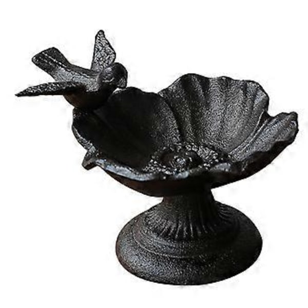 Retro Nostalgisk Gjutjärnshantverk Blomma Fågelmatare Bassäng Ornament Vardagsrum Trädgård Balkongdekorationer