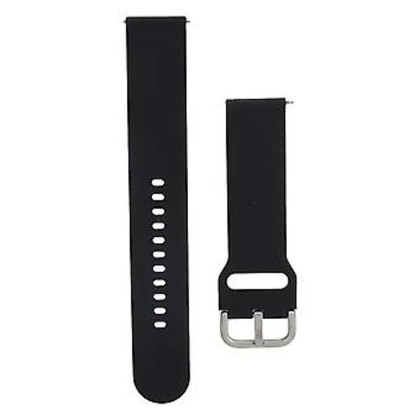 Klockarmband för Samsung/Huawei/Honor/Amazfit/Garmin/Moto 360 2nd Gen 42mm/Pebble Time Round Svart