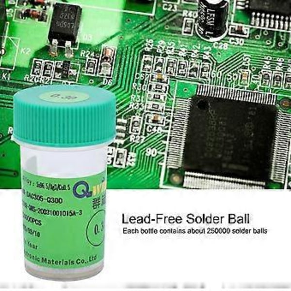 Blyfri Loddekule Tinnkule 25W for PCB-kort Lodding Reballing Tilbehør 0.3mm