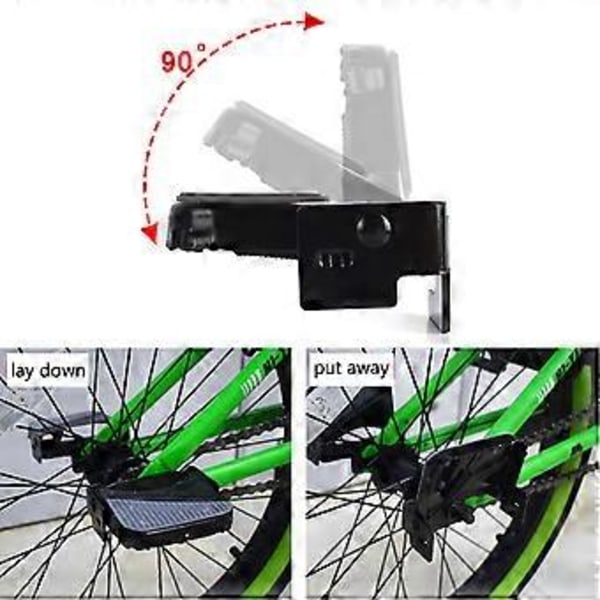 Mini Cykel Bagpedaler Skridsikre Elektriske Cykel Fodstøtter Foldecykel Pløkker Foldecykel Fodstøtter Cykeltilbehør