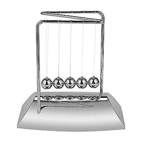 Balls Bring 5 Kugler, Z Form Vugge, Elektropletteret Metal Materiale Pendulkugler Med Base, fysik