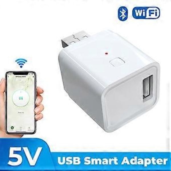Doodle Smart USB Adapter Switch 5V 2A WiFi Strømadapter Opladning APP Stemmestyring Timing Kontrol USB Adapter