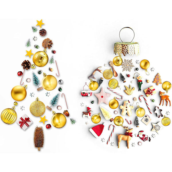 24 st Nyaårsboll Ornament Shatterproof   Nyaårs Dekorationer Trädkulor