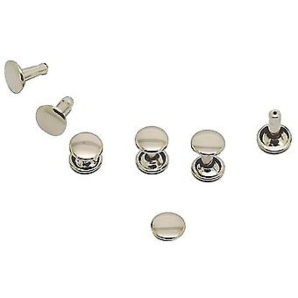 100 st DIY Nitar Metallplatta - Silver