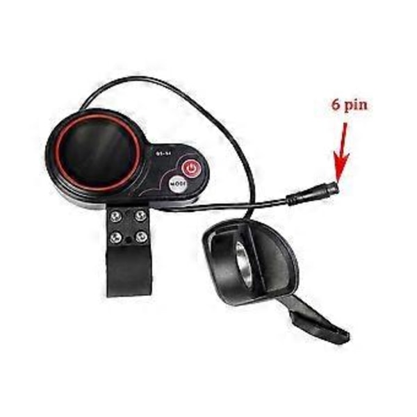 Qs-s4 36v-60v Tumgas LCD Display Kit+Tändningslås Nyckel För Zero 8 9 10 8x 10x Elscooter