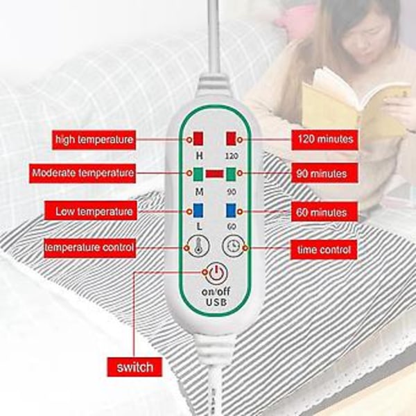 Usb Elektrisk Ed Gs Dobbeltsidet Ing Gs Genopladelig Justerbar Temperatur
