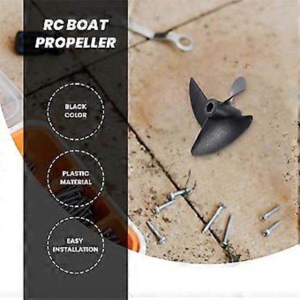 P40D47 Tre Blade RC Båd Propel Padle til Børsteløs Motor