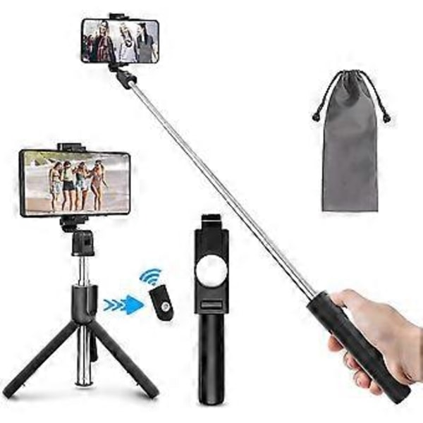 Selfie-tikku, Bluetooth Selfie-tikku Tripod 3 in 1 Selfie-tikku Selfie-tikku Bluetooth-lahjalla