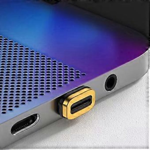 Rätvinklig USB-C Hane till USB C Hona Magnetisk Adapter 90 Graders Vinkel Typ-C Adapter Konverterare PD100W 40Gb Ultrasnabb