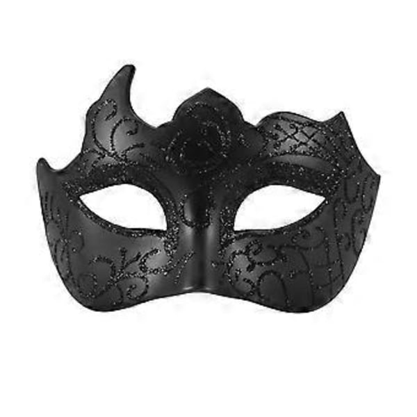 1-pack Pojkar Maskeradmasker Karneval Party Ögonbindlar Nya Karneval Fancy Kostymer Sexiga Partydekorationer Svart