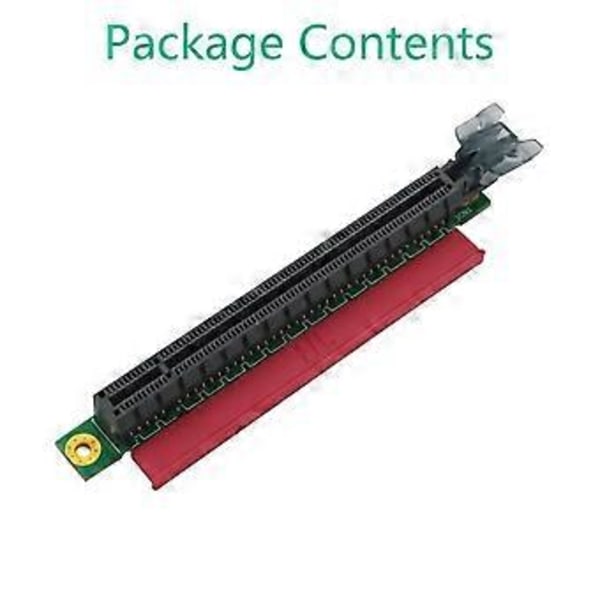 PCIE 16X Riser Card Adapter PCI Express 3.0 PCI-E til PCI-E 16X Slot Konverter 90 Graders Konnektorer til 1U Server