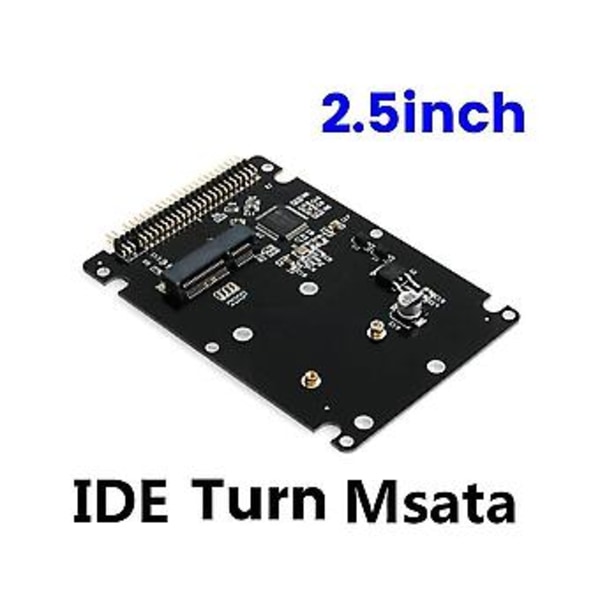 Msata Til 2,5 Tommer 44pin Ide Hdd Ssd Adapter Msata Til Pata Konverter Adapterkort Med Kabinet