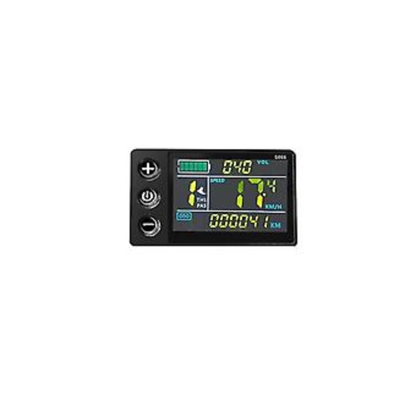 LCD-S866 Elektrisk Cykel LCD Display Instrument 24V 36V 48V Elektrisk Cykel Modifikation, W