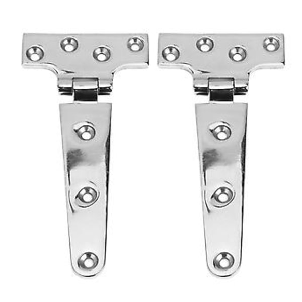 2 stk. T-formet dørhængsel 316 rustfrit stål kraftig universal marinebåds hardware 6x3in