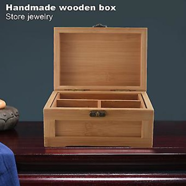 Bamboo Craft Bambu Smyckeskrin Smyckesförvaringslåda